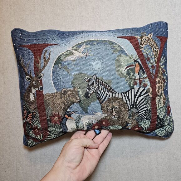 Dakotah Decorative Tapestry Pillow Christmas Joy To The World Noah's Ark 12"x15" - Picture 1 of 5